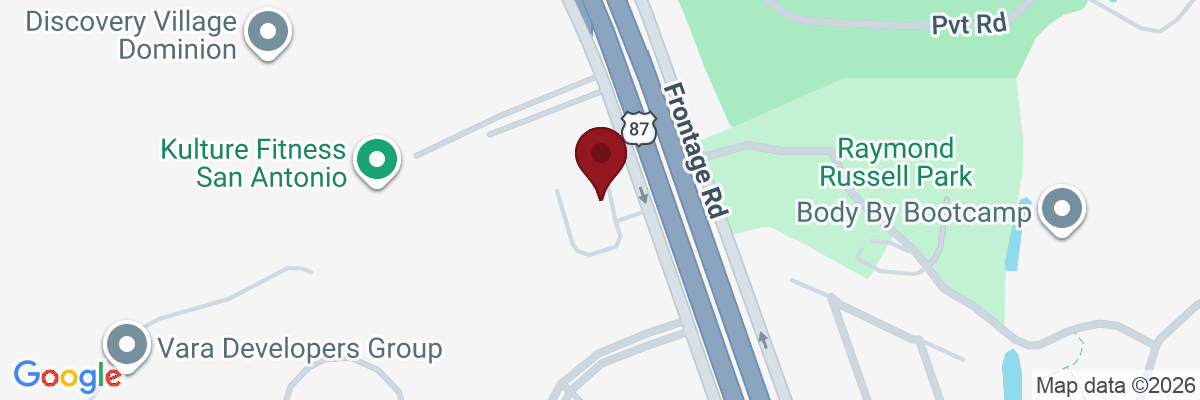 Map showing facility locations