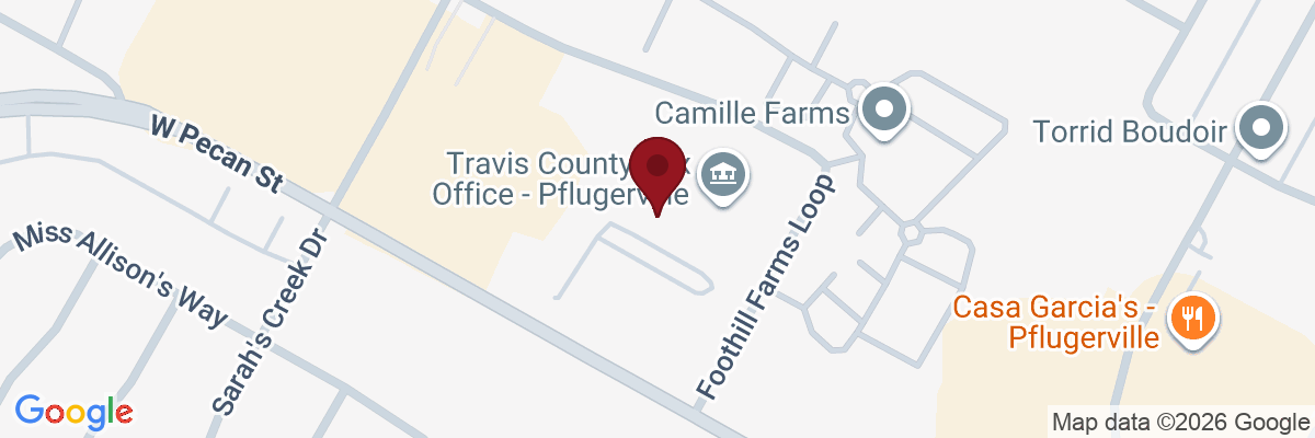 Map showing facility locations
