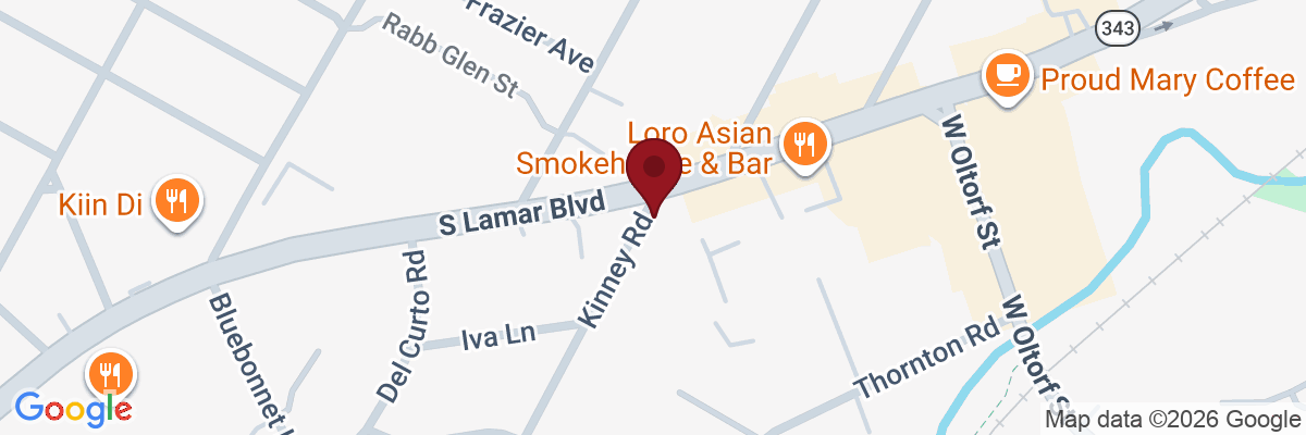 Map showing facility locations
