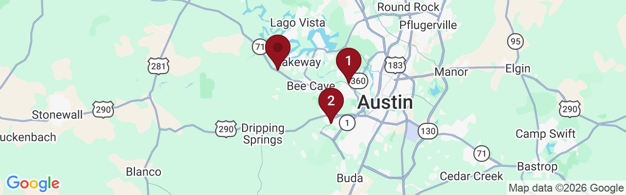 Map showing facility locations