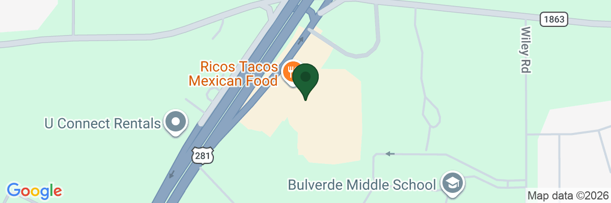 Map showing facility locations